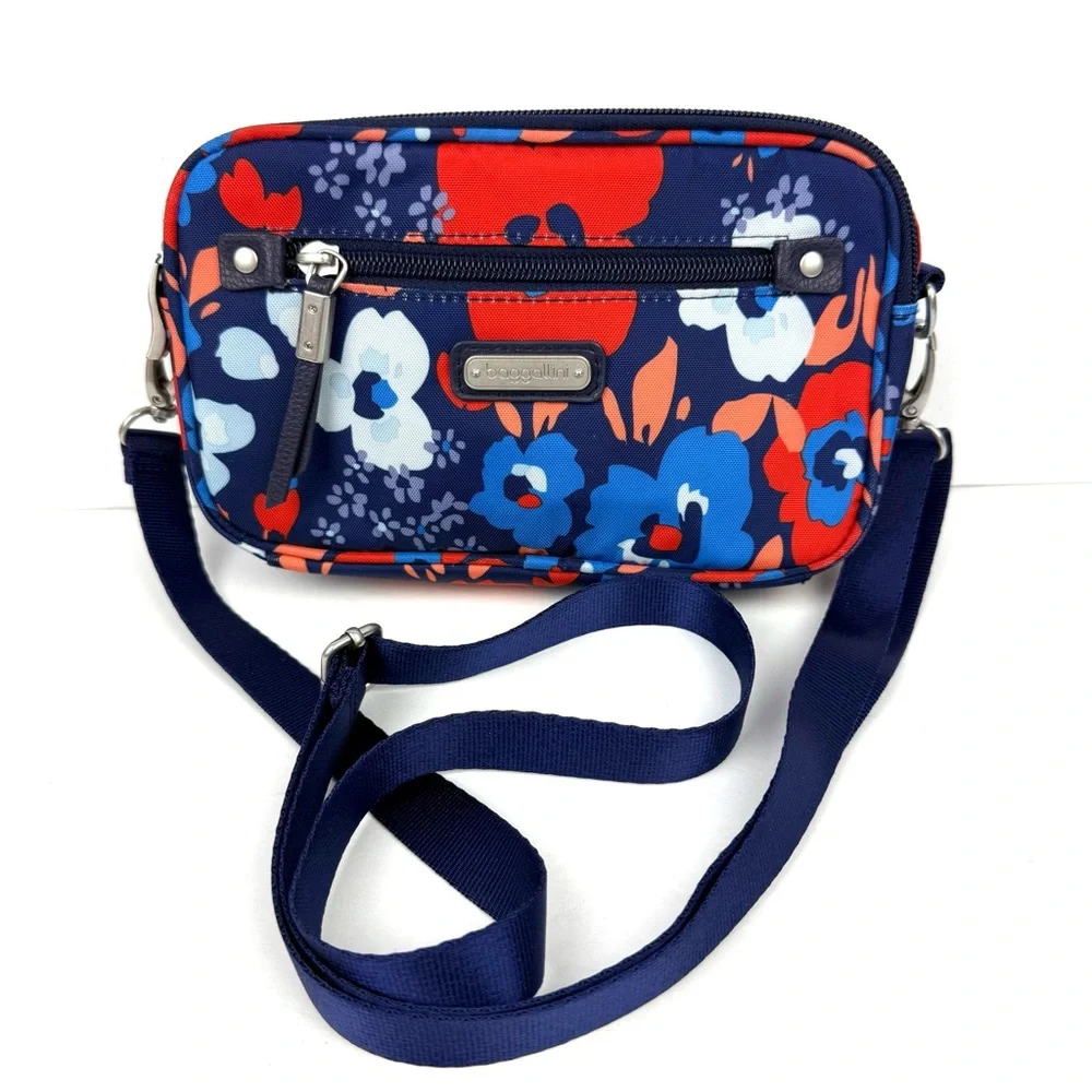 Baggallini Festival Bag Spring Bloom Convertible Crossbody‎ Colorful Floral New